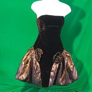 Joy Stevens vintage bubble metallic dress